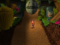 une photo d'Ã©cran de Crash Bandicoot sur Sony Playstation